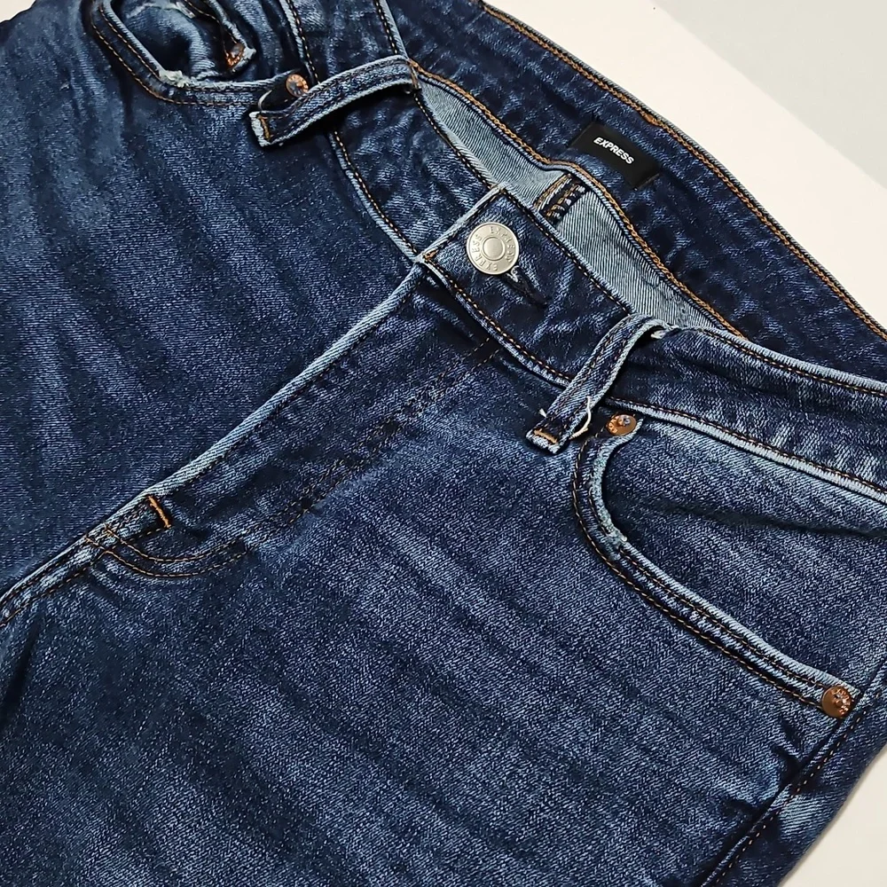 Express Men's Dark Blue Slim Jeans Size 30x32 - Picture 3 of 8